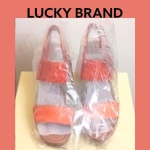 LUCKY BRAND  Women's 🍊 Tangerine Wedge  Sandals.NIB SIZE 9